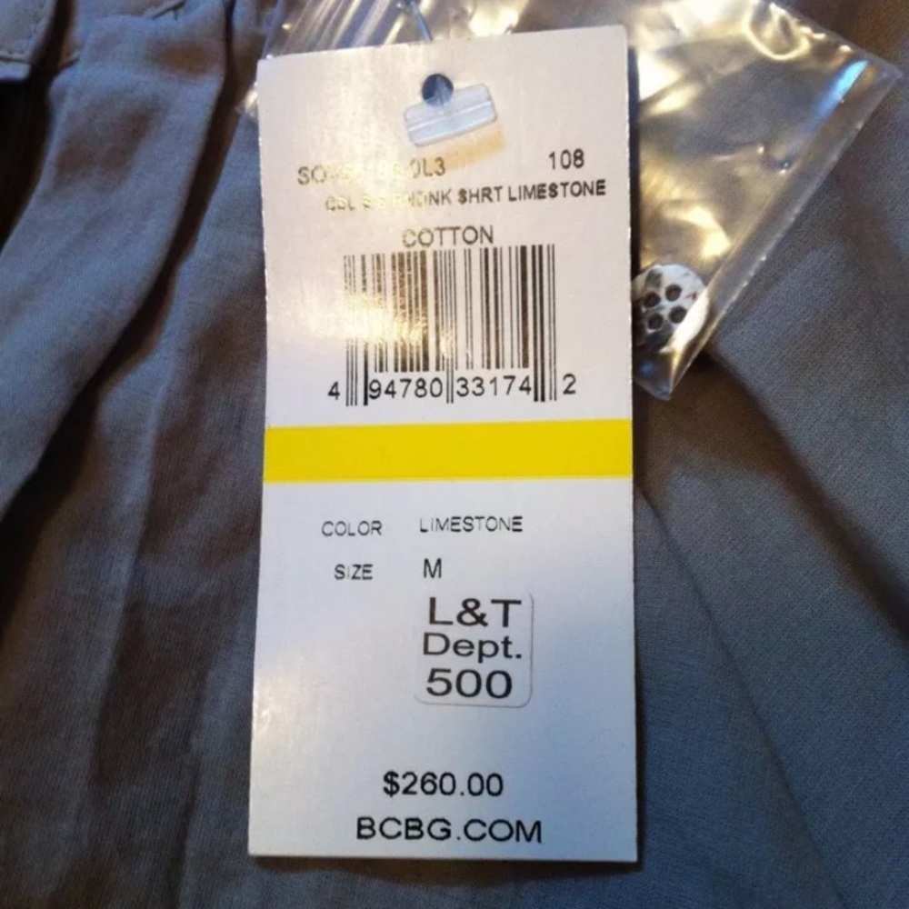 NWT BCBG Grey Ruffled Dress - Picture 2 of 5